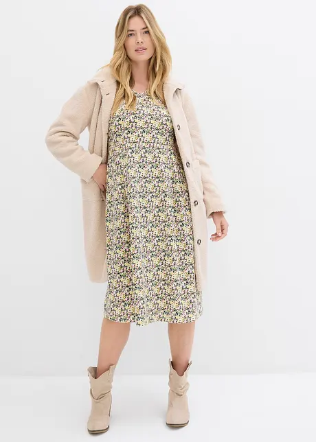 Midi jurk van katoen-jersey, bonprix
