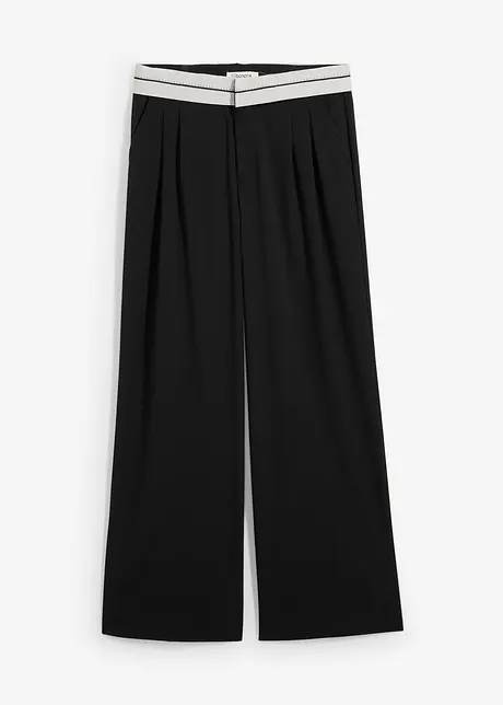 Broek met contrasterende tailleband, bonprix