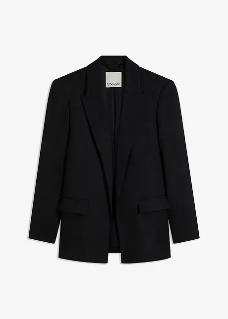 Blazer in linnen-look met gestreepte voering, bonprix