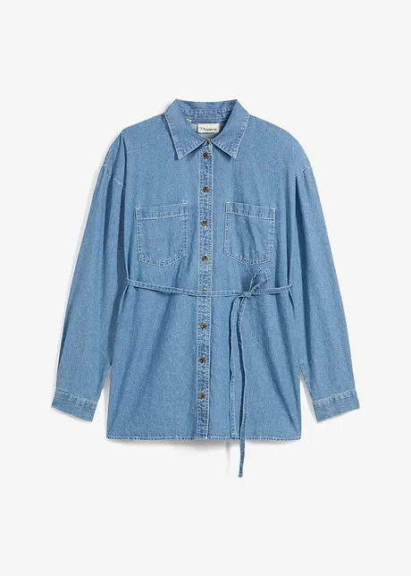 Denim zwangerschaps-/voedingsblouse, bonprix