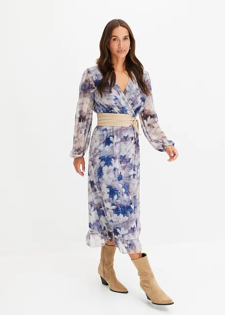 Gedessineerde midi jurk, bonprix