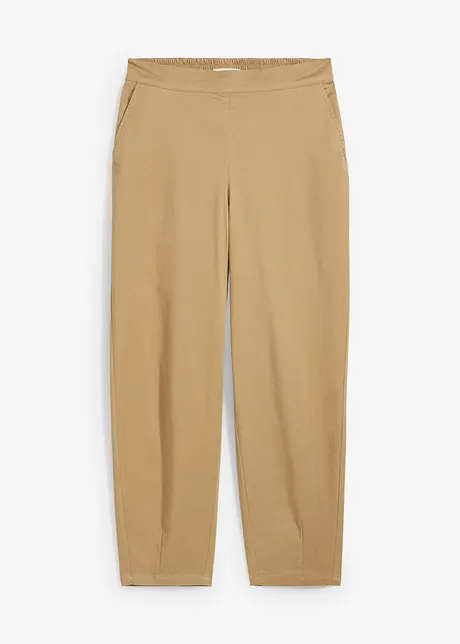 Slip-on broek van katoenmix, bonprix