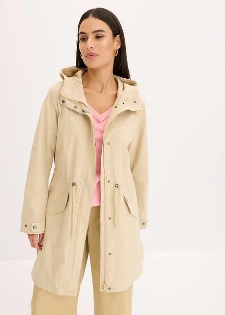 Lange parka met capuchon, bonprix