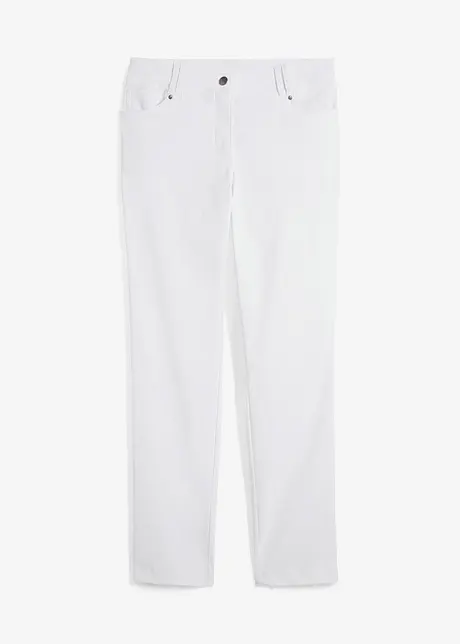 Bengaline stretch broek met comfortband, straight, bonprix