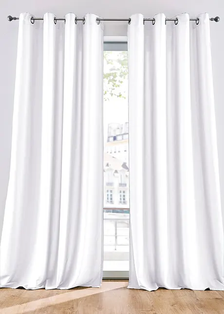 Microvezel gordijn (2 stuks), bonprix