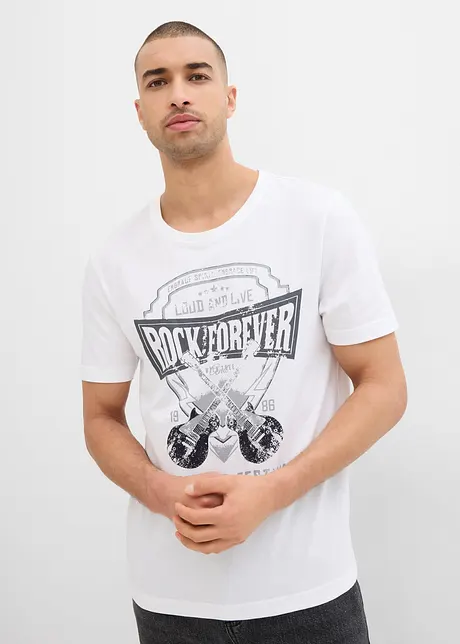 T-shirt met stoere print, bonprix