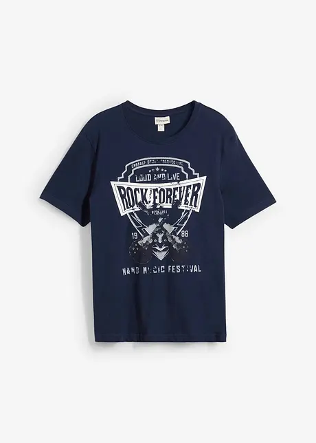 T-shirt met stoere print, bonprix