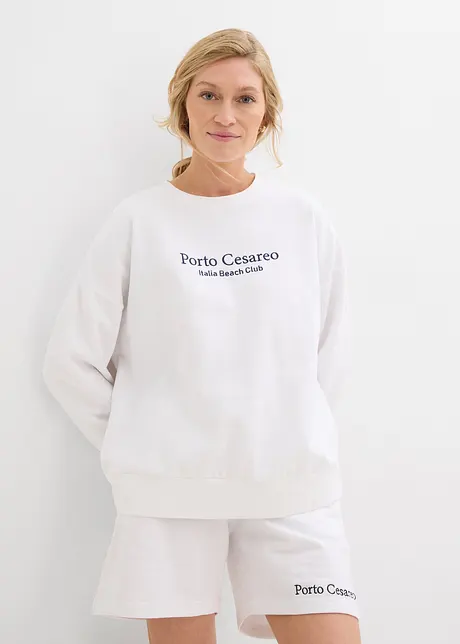 Oversized sweater met borduurwerk, bonprix