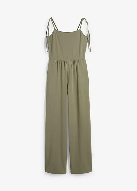 Jersey jumpsuit met spaghettibandjes, bonprix
