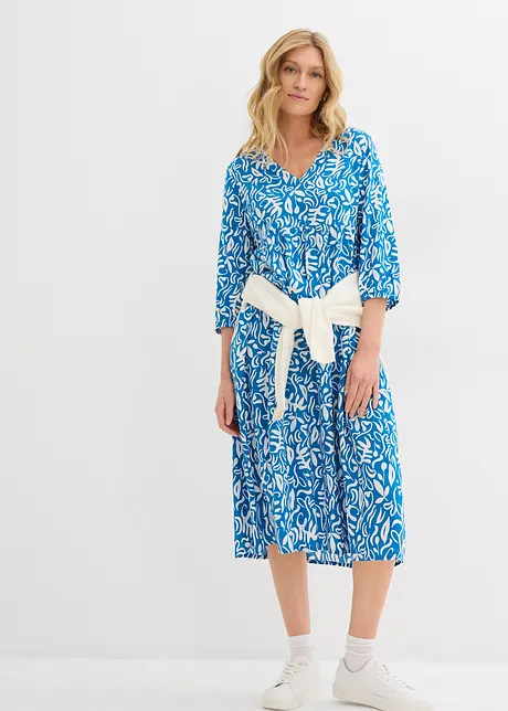 Midi jurk van vloeiende viscose, bonprix