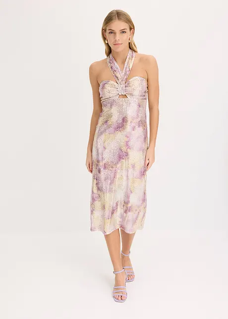 Halterjurk met pailletten, bonprix