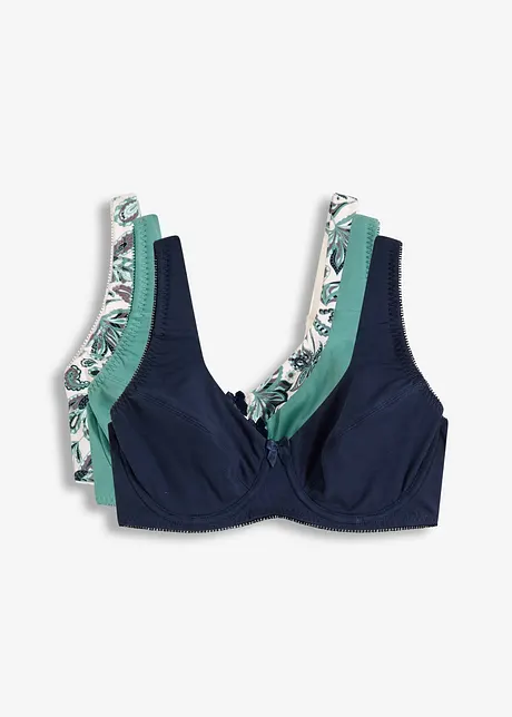 Bh met beugels en biologisch katoen (set van 3), bonprix