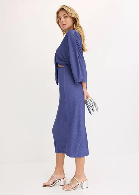 Midi jurk met cut-outs, bonprix
