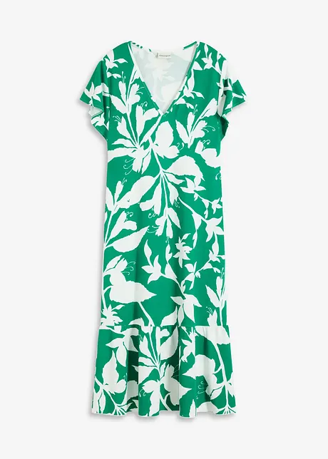 Midi jurk met kapmouwen, bonprix