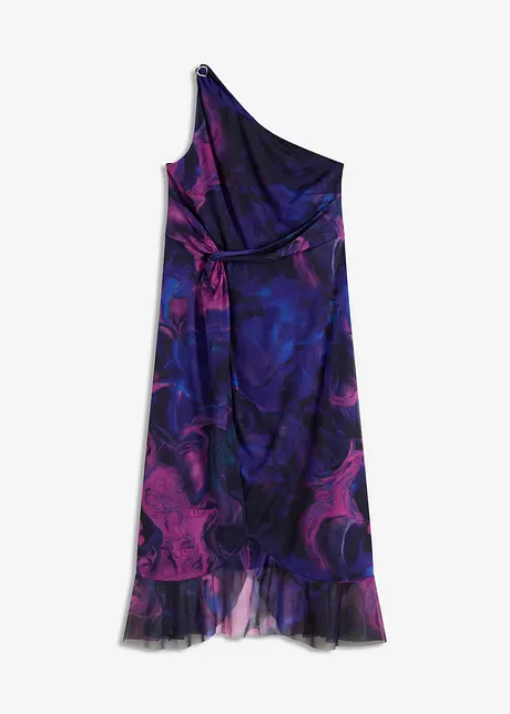 Aansluitende one shoulder jurk, bonprix