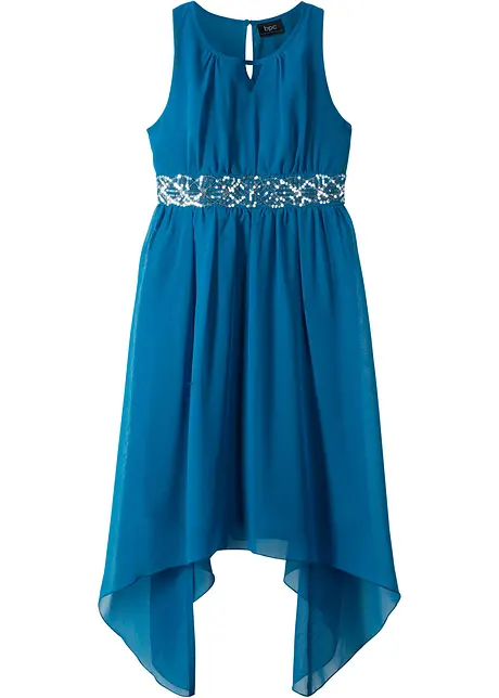 Chiffon jurk met pailletten, bonprix