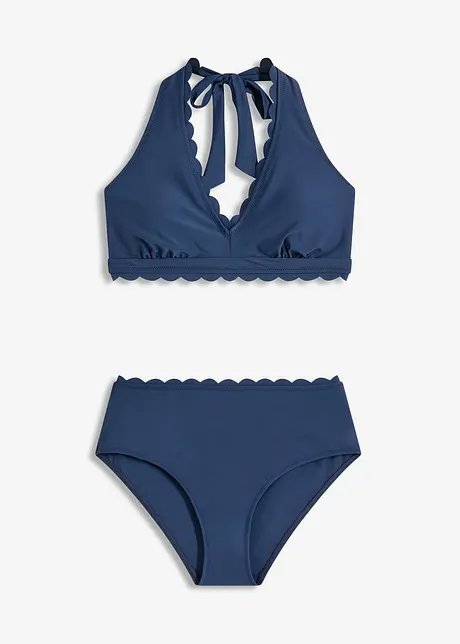 Halter bikini met gerecycled polyamide (2-dlg. set), bonprix