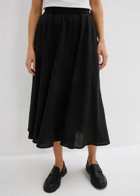 Maxi rok met een comfortabele band, bonprix