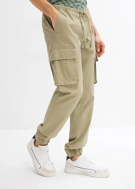 Loose fit cargo instapbroek, straight, bonprix