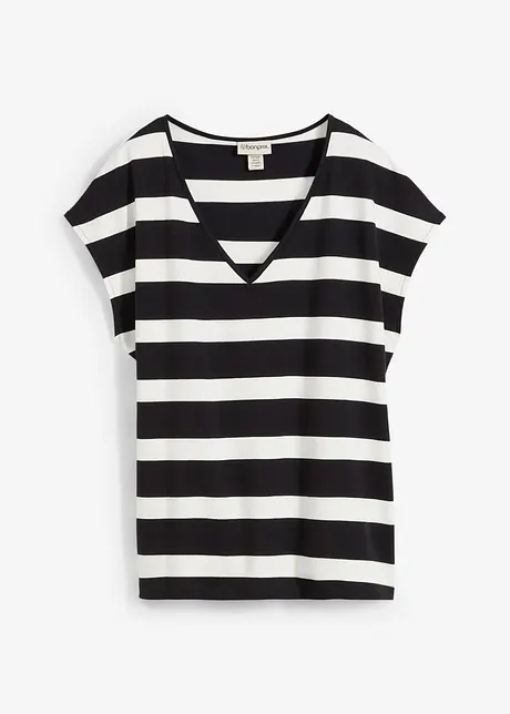 Gestreept gebreid shirt, bonprix