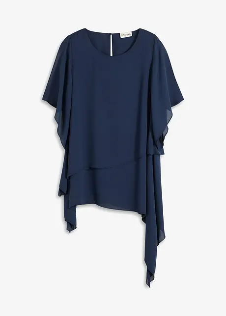 Puntig toelopende blouse in layerlook, bonprix
