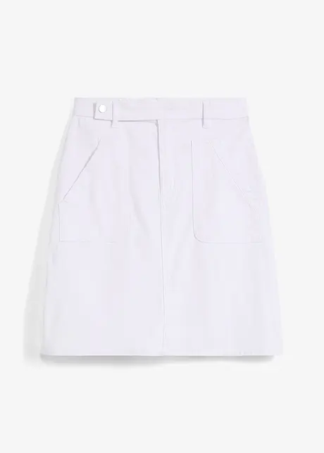 Stretch spijkerrok met high waist, bonprix