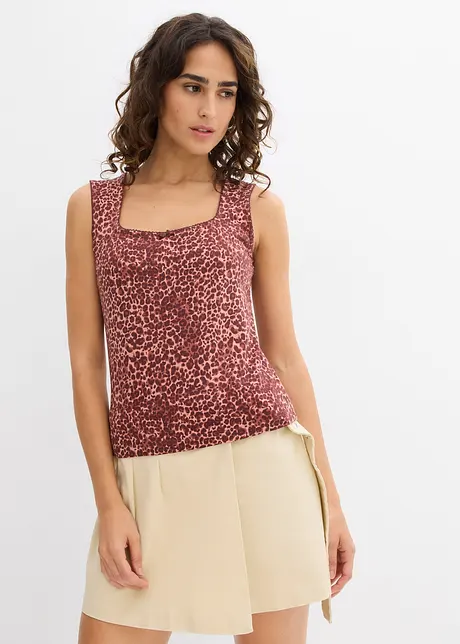 Top in een katoenmix (set van 2), bonprix