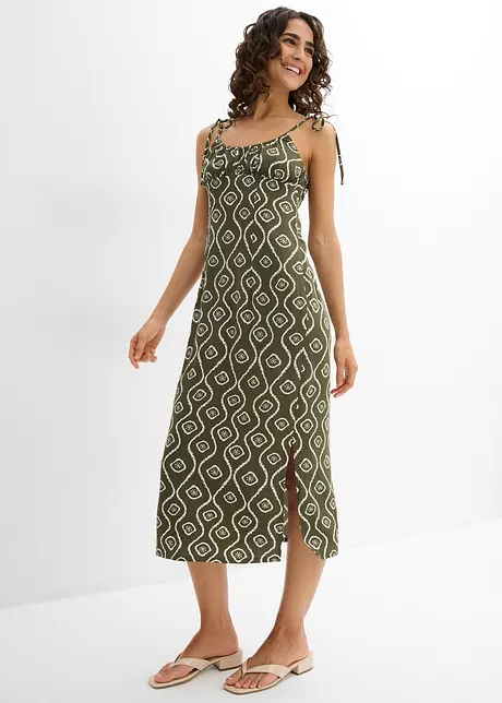 Midi jurk van soepele viscose, bonprix