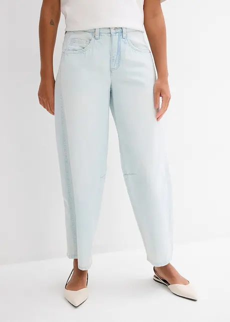 Balloon jeans mid waist, super soft, cropped, bonprix