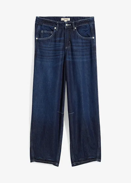 Balloon jeans mid waist, super soft, cropped, bonprix