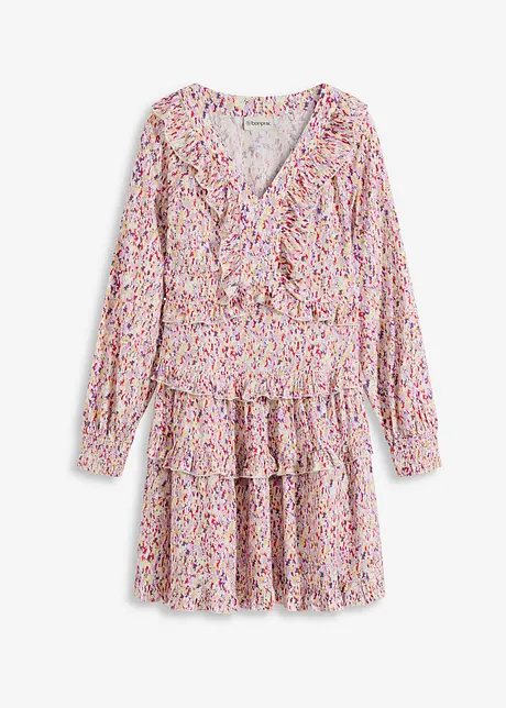 Jurk met volants, bonprix