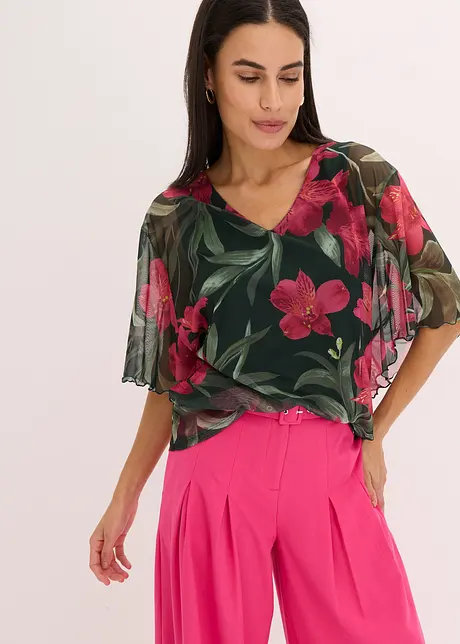 Shirt tuniek van mesh, bonprix
