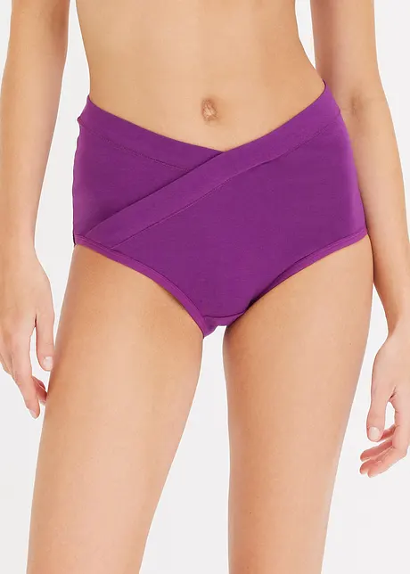 Tailleslip in V-shape met biologisch katoen (set van 4), bonprix