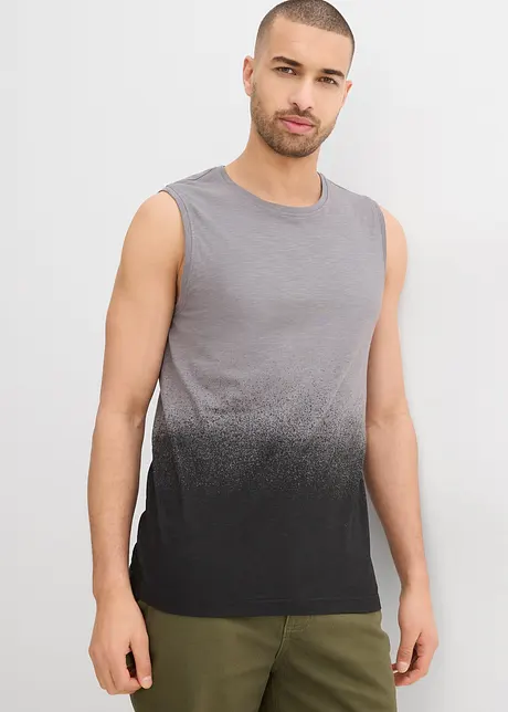 Muscle shirt met kleurverloop van biologisch katoen, slim fit, bonprix