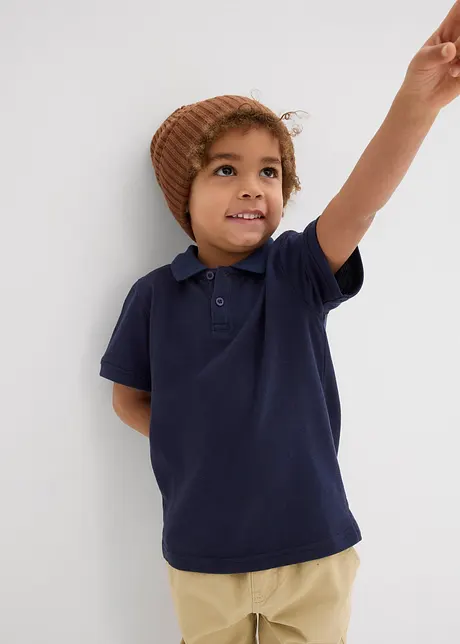 Poloshirt met korte mouwen van puur katoen, bonprix