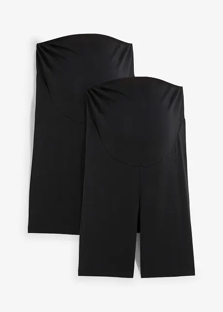 Zwangerschaps biker short (set van 2) met biologisch katoen, bonprix