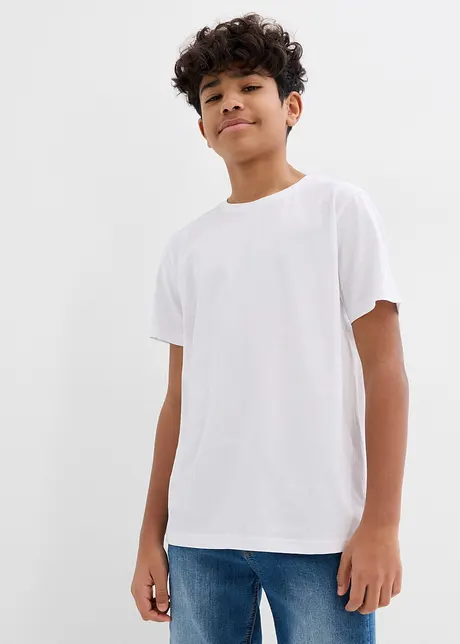T-shirt van puur katoen (set van 5), bonprix