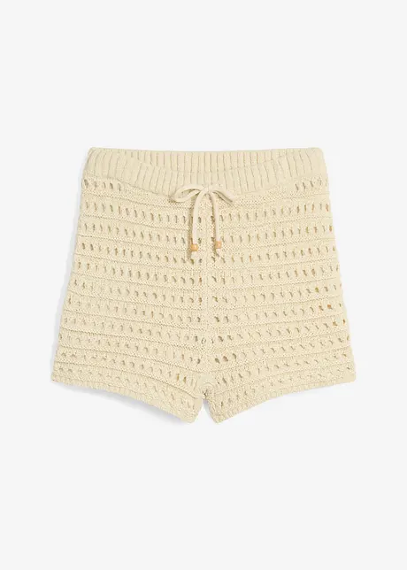 Gebreide short met voering, bonprix