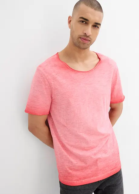 T-shirt van biologisch katoen in washed out look, bonprix