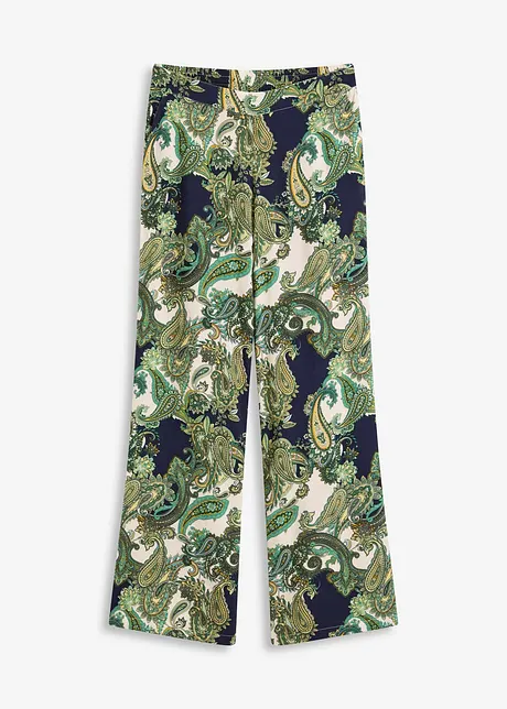 Gedessineerde broek van soepel visose, bonprix