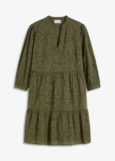 Tuniekjurk met broderie anglaise, bonprix
