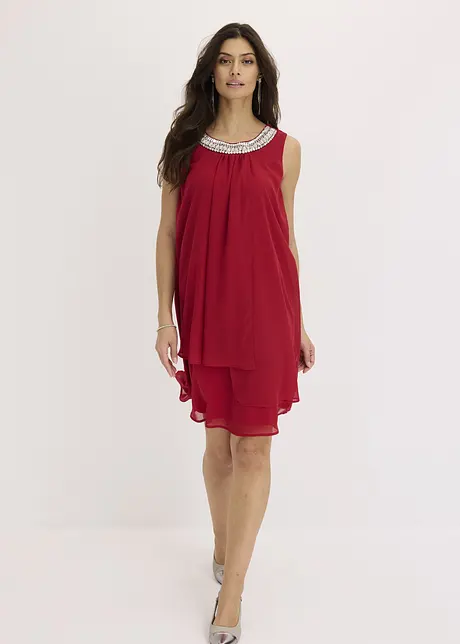 Chiffon Jurk met applicatie, bonprix