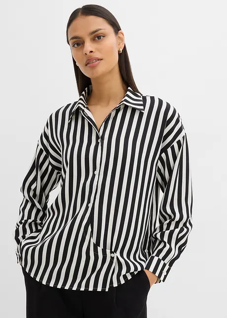 Blouse van fijn satijn, bonprix
