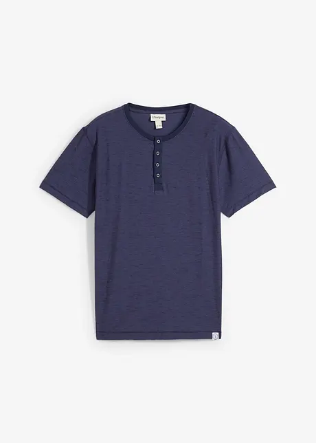 Henley shirt van puur katoen, korte mouw, bonprix
