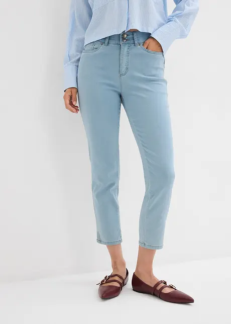 Slim fit jeans met comfortband, mid waist, bonprix