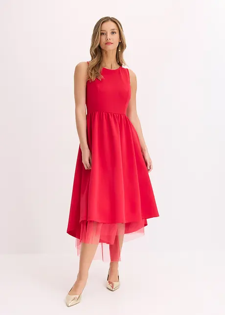 High-low jurk met onderrok van tule, bonprix