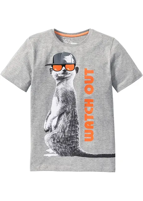 Jongens T-shirt van biologisch katoen met een coole print, bonprix