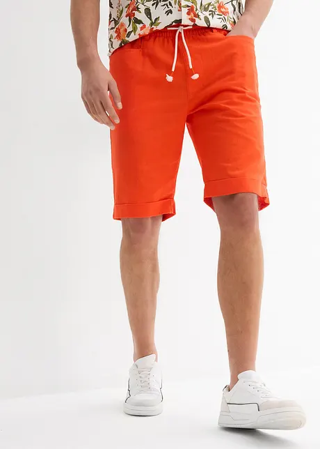 Instap bermuda van linnenmix, regular fit, bonprix