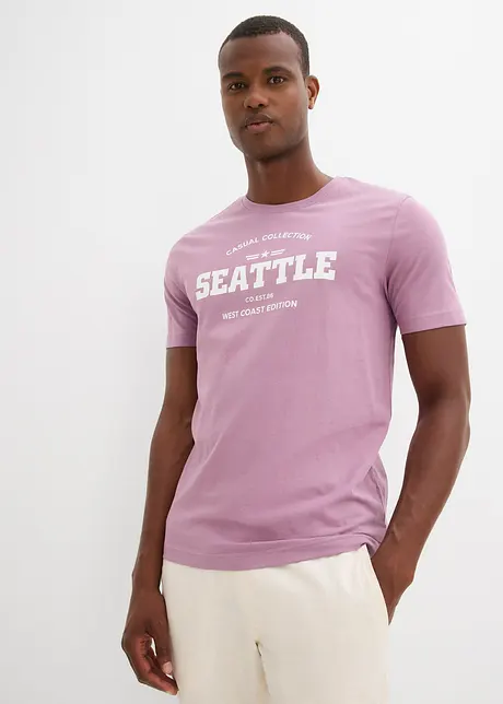 T-shirt (set van 2) van puur katoen, bonprix