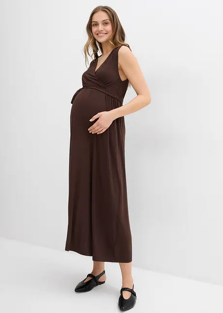 Maxi 2-in-1 zwangerschapsjurk met discrete borstvoedingsfunctie, bonprix